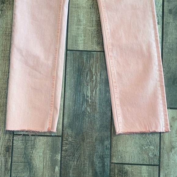 Mica Hazel high rise vintage straight Women's Pink Jeans 🆕 - Picture 9 of 11